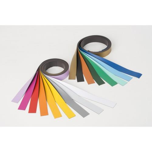 Magnetic tape in strips - 50mmx1m - white