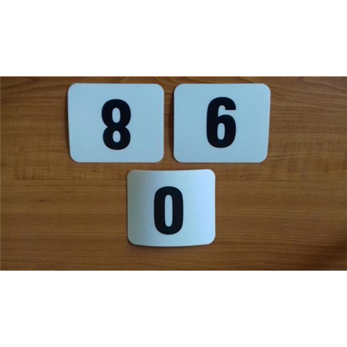 WT-5113 Padlójelölő szám fehér - 0