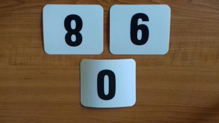 WT-5113 Numbers - white – 2