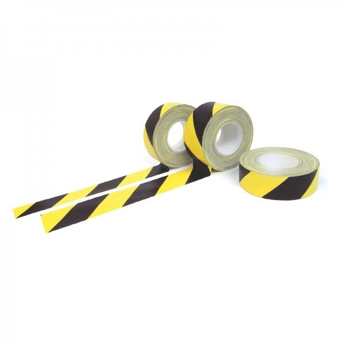 WT-5561 Cloth tape 50mm*50 meter – yellow/black, pointing right